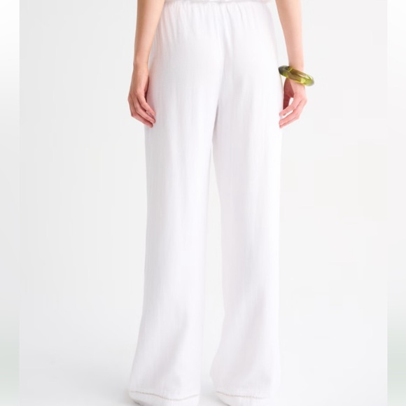 White Drawstring Pants - Picture 4 of 4